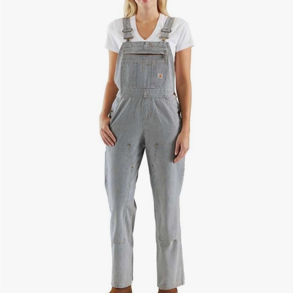 Carhartt women’s Railway Print Bib Overall (Tall)